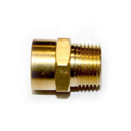 Interstate Pneumatics Brass Hex Adapter, 100 PK FB606-100K